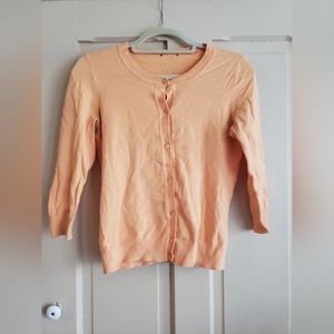 Orange Talbots cardigan, size 2/small